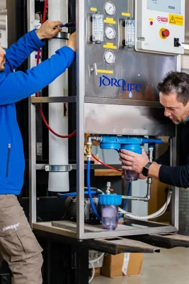 Manutenzione filtri impianto di osmotizzazione